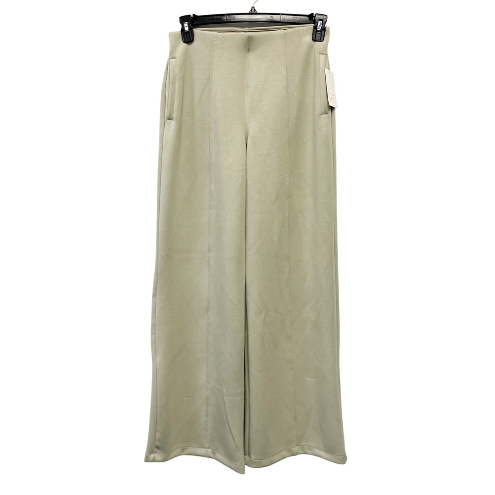 A New Day Women's Sage Green Wide Leg Pintuck High Rise Trousers Size Small